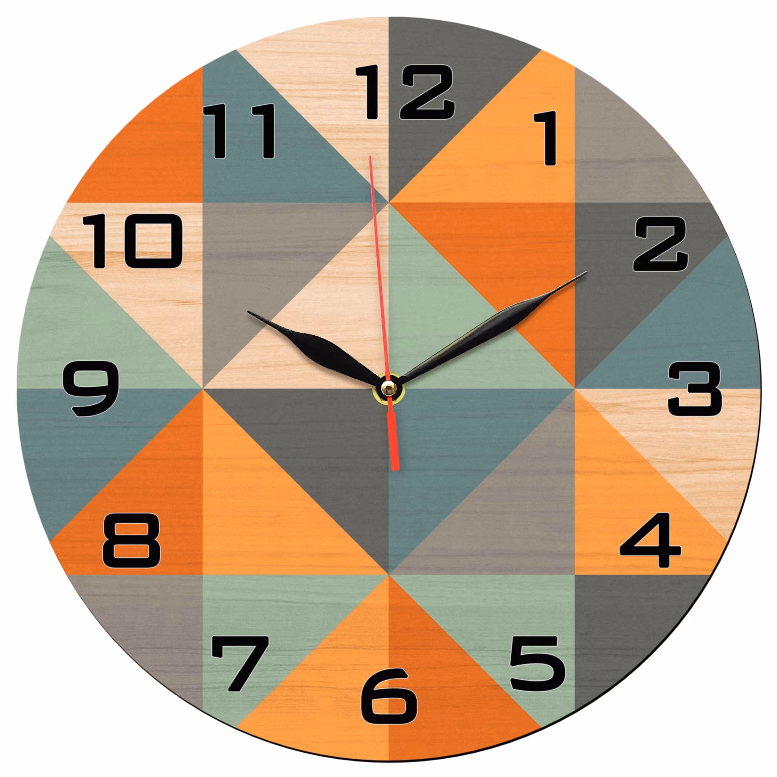 ساعت دیواری گرد مدل 1106 طرح رنگارنگ - شکل دایره ای - سایز 30