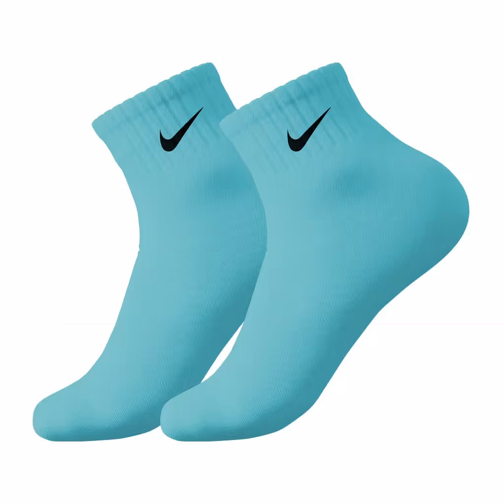 جوراب ورزشی کوتاه مچی نایکی مدل NSC-250 | فیروزه ای