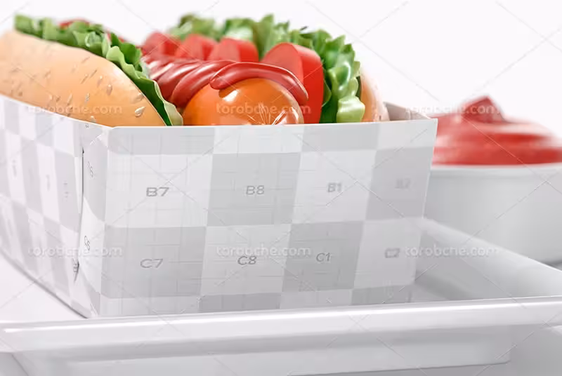 فایل موکاپ بسته بندی سوسیس | گرافیک با طعم تربچه