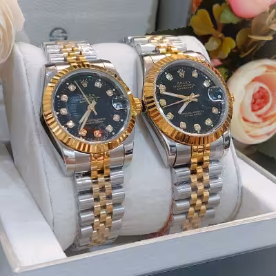 ساعت ست مردانه و زنانه رولکس درجه یک موتور ژاپنی