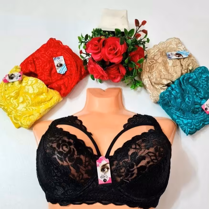 سوتین دانتل فنردار  هارنسی بسیار زیبا و خوش پوشدر رنگ های متنوع