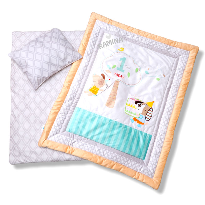 ست رختخواب نوزاد 3 تکه طرح موش پلی گرو Playgro