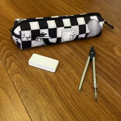 جامدادی مخمل طرح شطرنجی