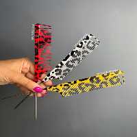 شانه دم فلزی طرح دار