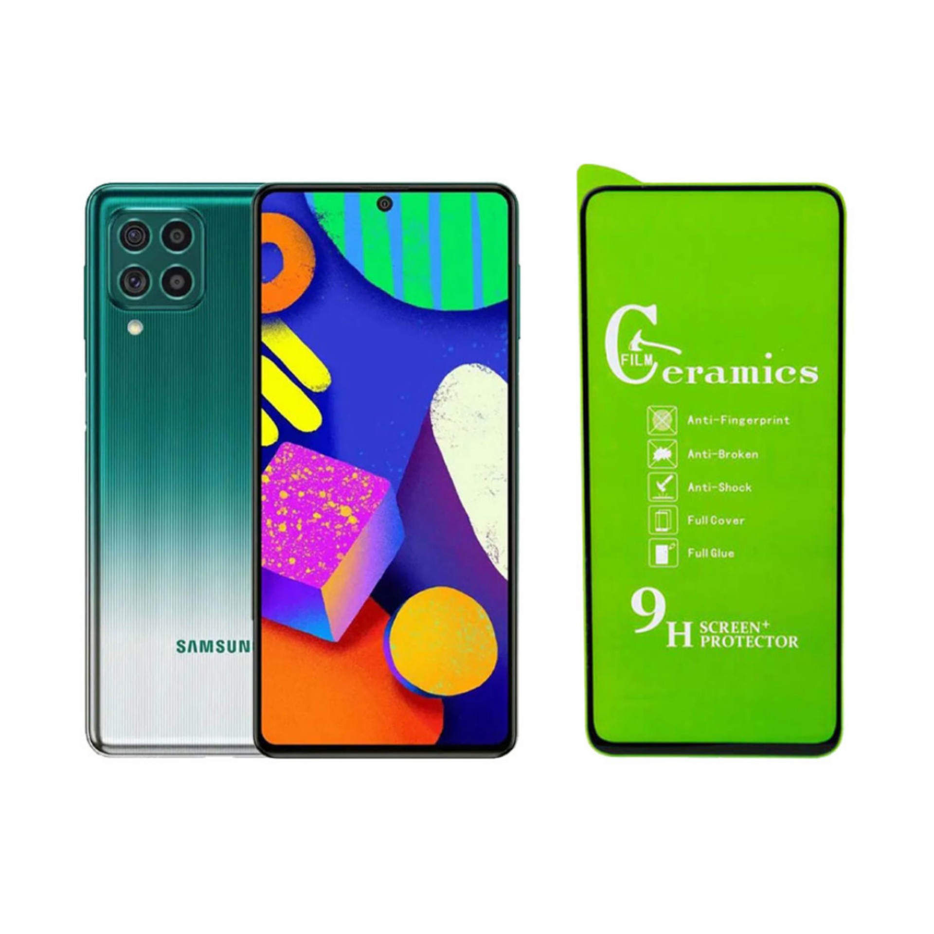 گلس سرامیکی مناسب برای گوشی موبایل سامسونگ Samsung Galaxy M62 ( m62 ) و سامسونگ Samsung Galaxy F62 ( f62)