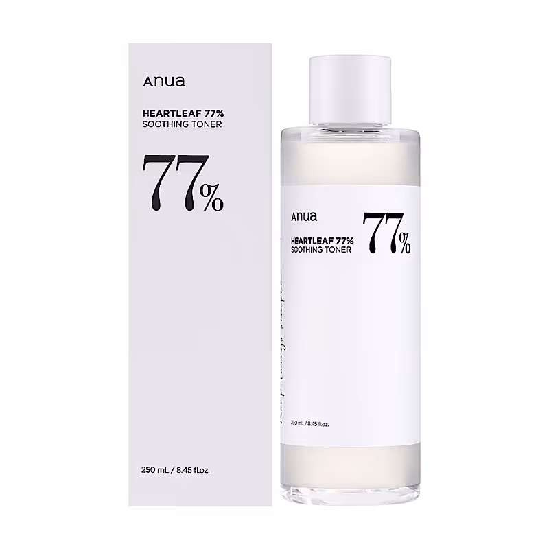 تونر تسکین دهنده آنوا 77% مدل Heartleaf | حجم 250ml
