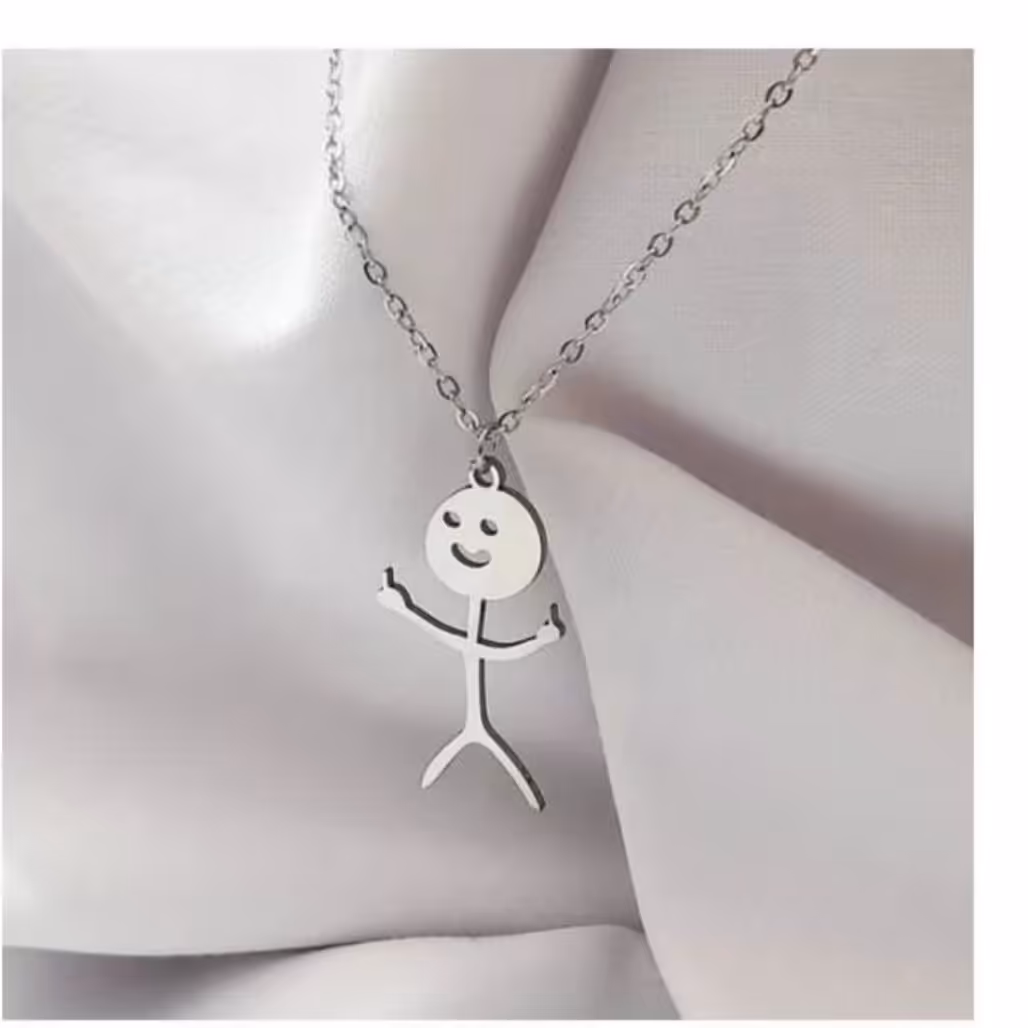 گردنبند و زنجیر پسر بی ادب ،رنگ نقره ای ،مناسب تمام سنین