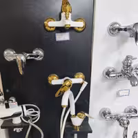 شیرالات اهرمی ست کامل کاتریج 40 سفید طلا  ایدا 