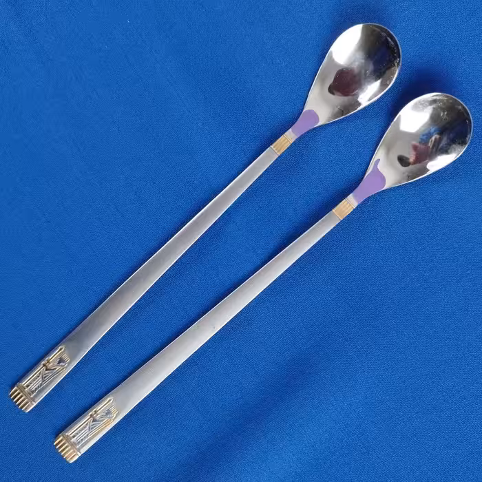 قاشق شربت استیل هخامنش برند نیولند NEWLAND بسته 12 عددی با ارسال رایگان