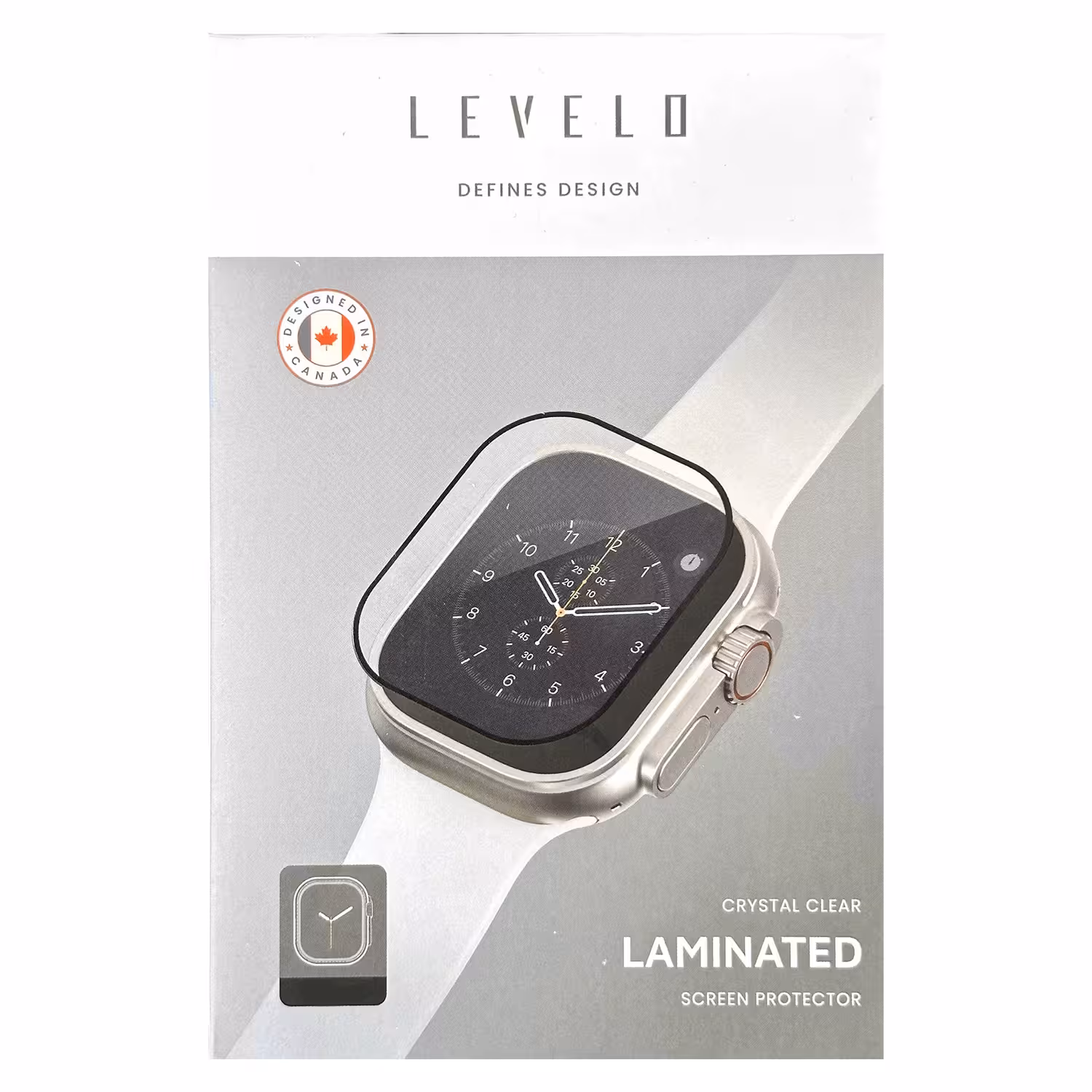 محافظ صفحه نمایش لِو لو مدل Laminated Crystal برای اپل واچ 49 میلیمتری