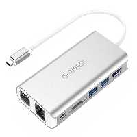 هاب تایپ سی چند منظوره اوریکو Orico XC-304 8 in 1 Type-C Multifunction Docking Station