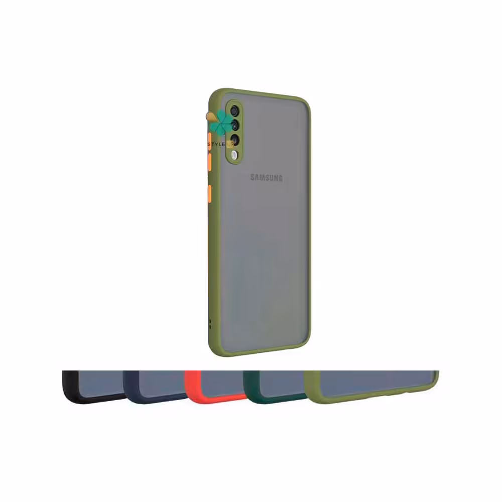 قاب گوشی سامسونگ Galaxy A7 2018 مدل پشت مات محافظ لنزدار