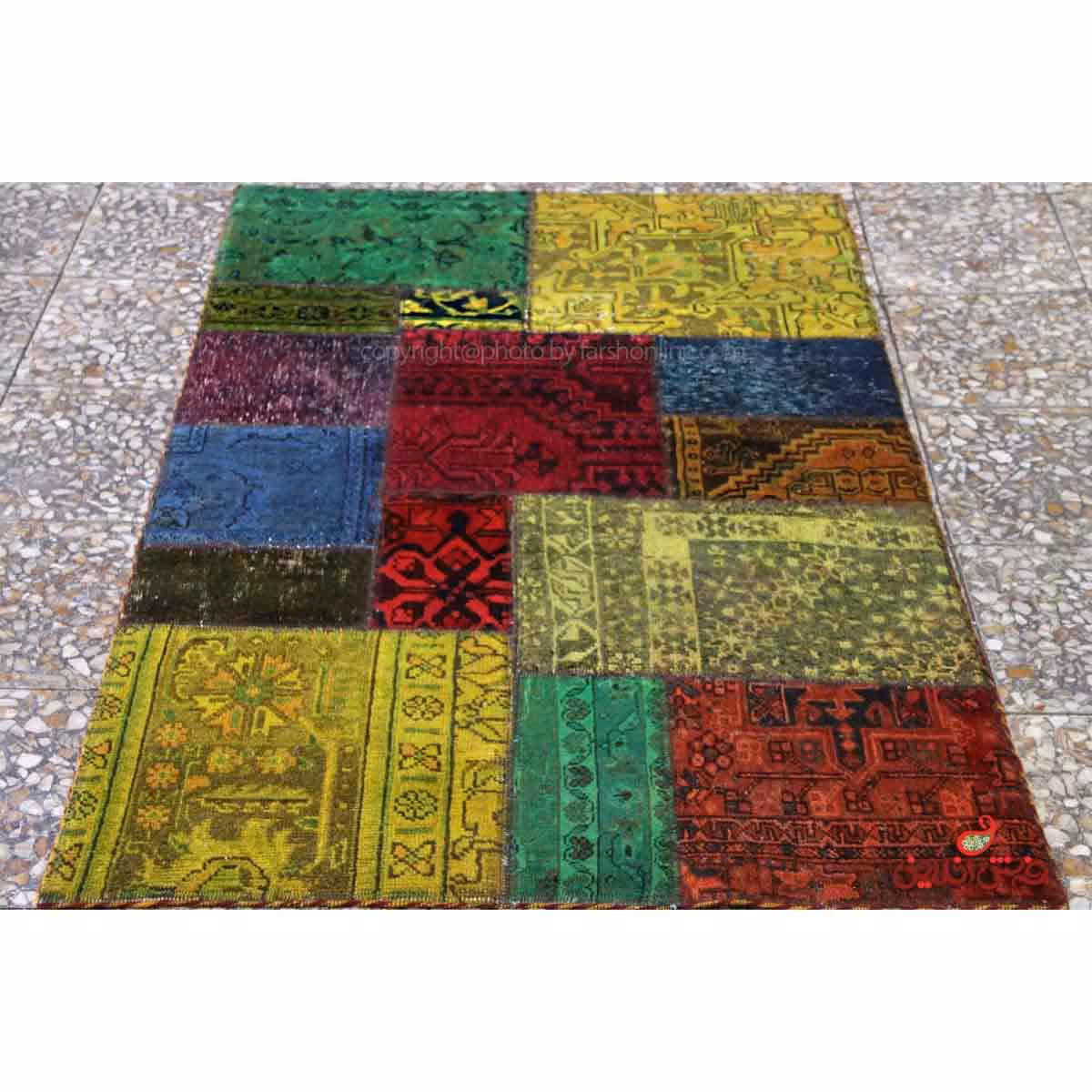 فرش دستباف کلاژ کد 474