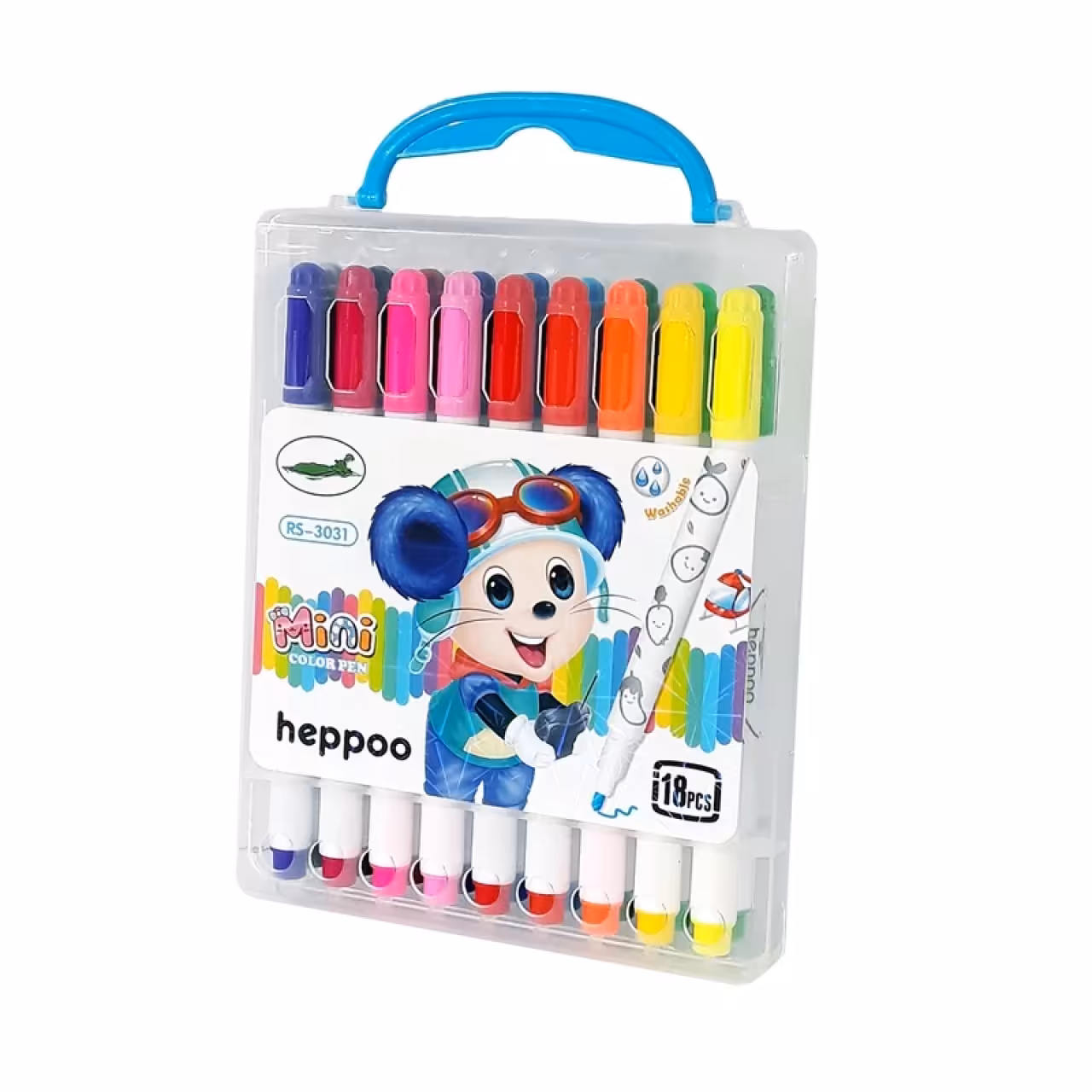 ماژیک رنگ آمیزی 18 رنگ هپو مدل RS 3031