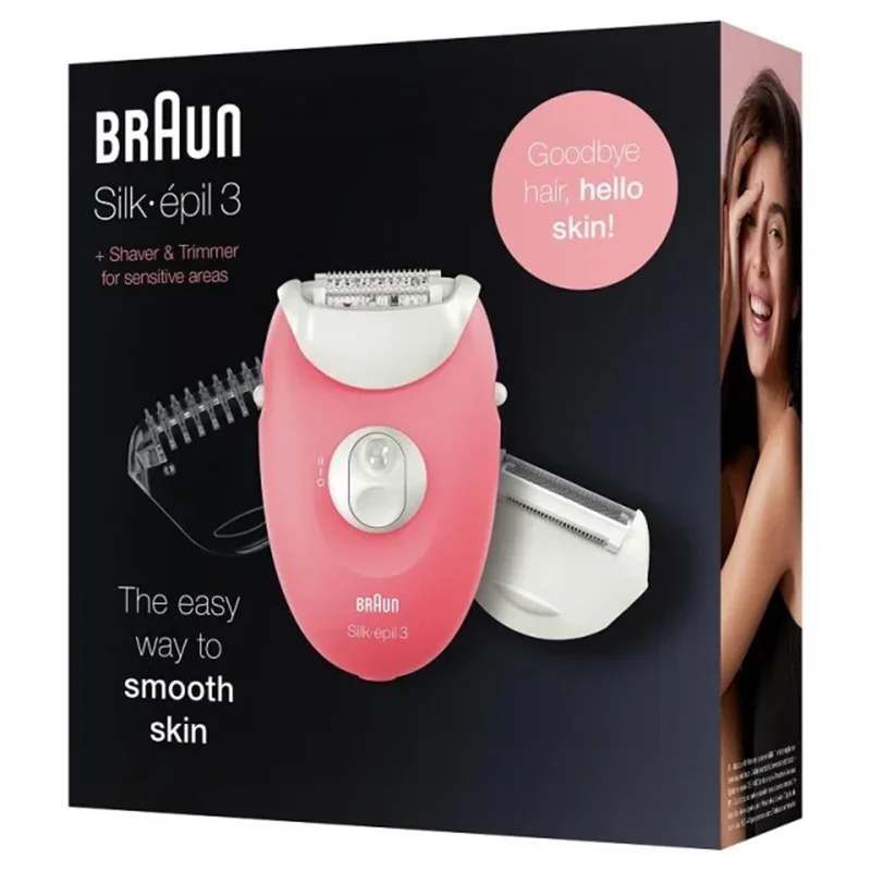 اپیلاتور براون مدل BRAUN 3440 سه کاره آلمان