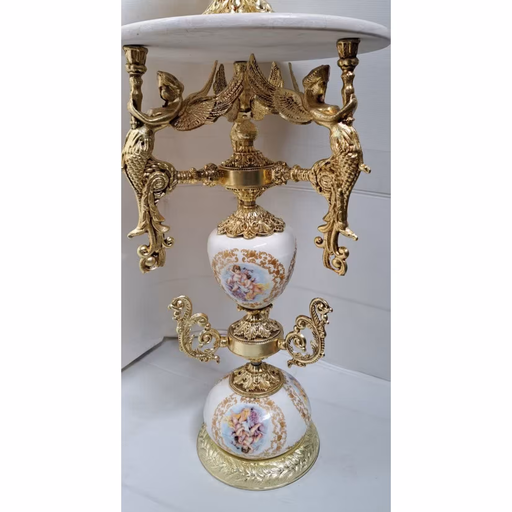 میز تلفن تک ستون لمپا ملائکه (ارسال با باربری به صورت پس کرایه)