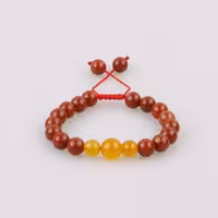 
دستبند عقیق قرمز و عقیق زرد شرف الشمس 
