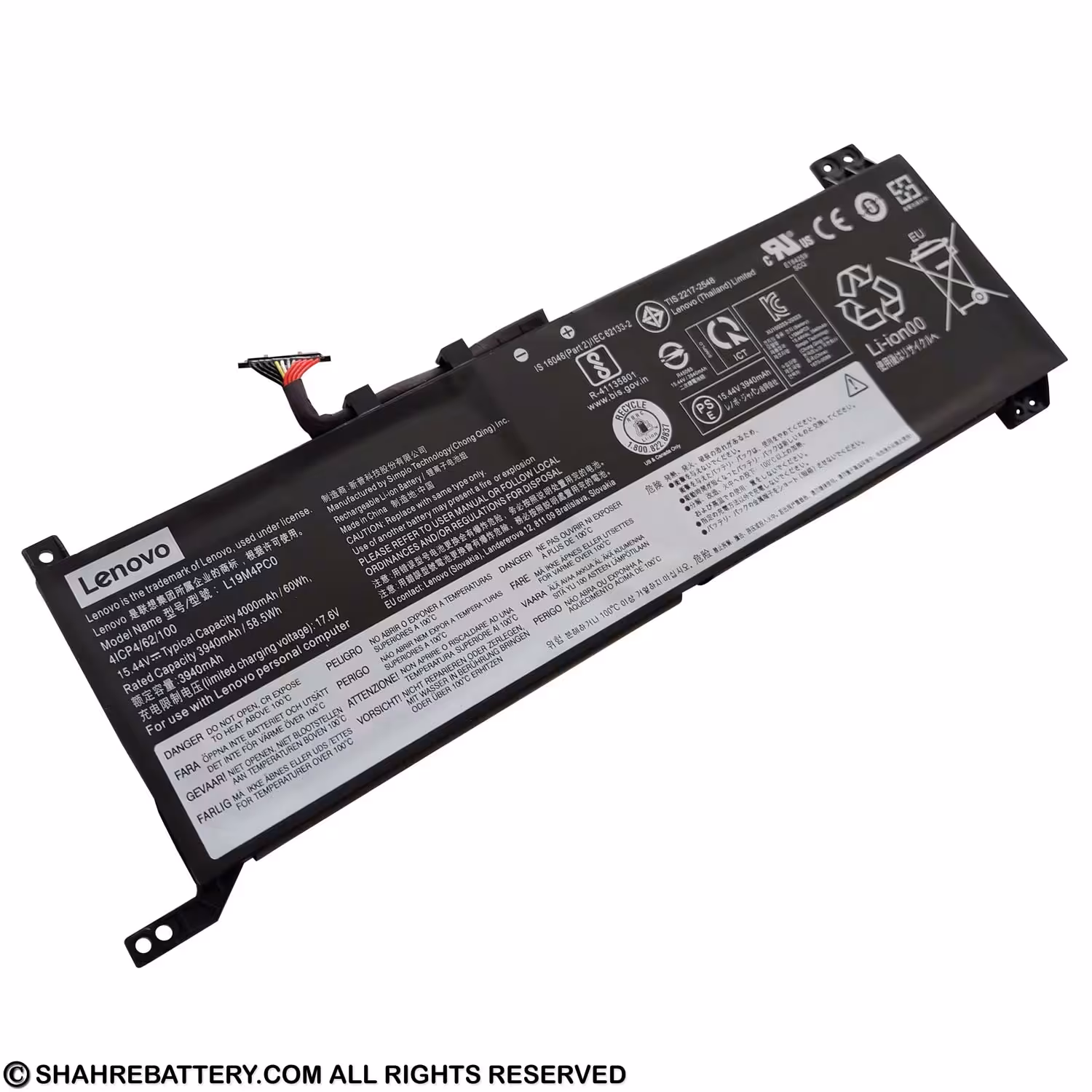 باتری اورجینال لپ تاپ لنوو Lenovo Legion 5 L19M4PC0