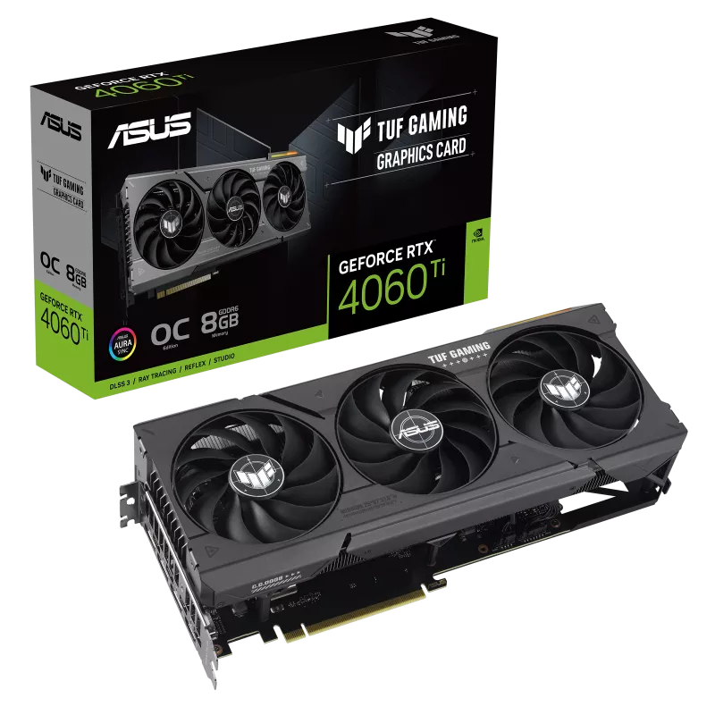 کارت گرافیک ایسوس مدل TUF Gaming GeForce RTX 4060 Ti 8GB GDDR6 OC Edition