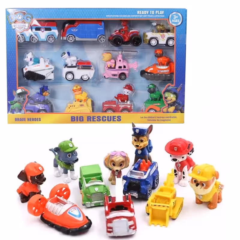 فیگور سگ های نگهبان با ماشین پاوپاترول Paw Patrol کد PB9902