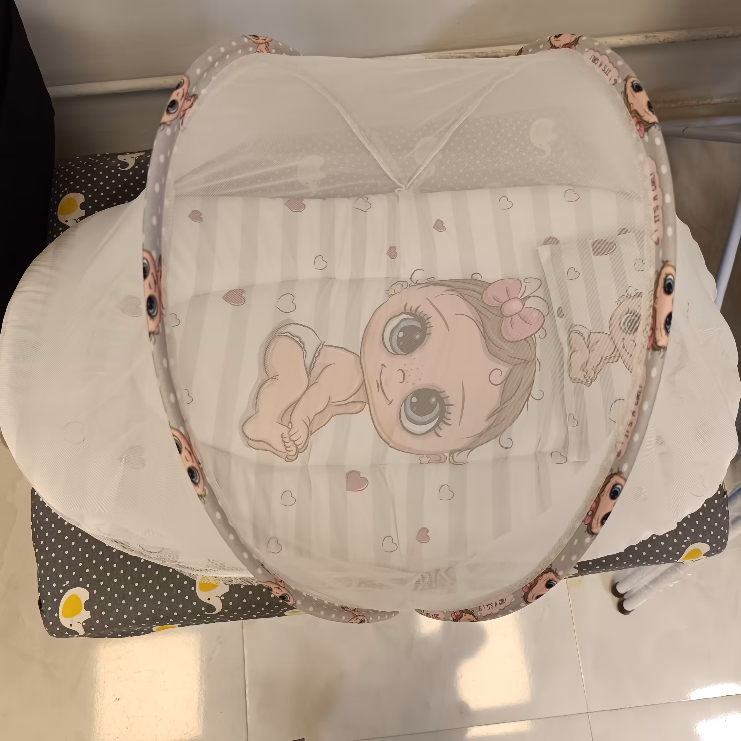 پشه بند تشک دار به همراه بالش