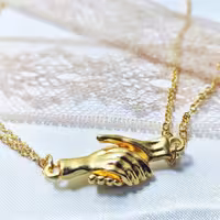 اکسسوری گردنبند ست عشق و ست دوستی طلایی