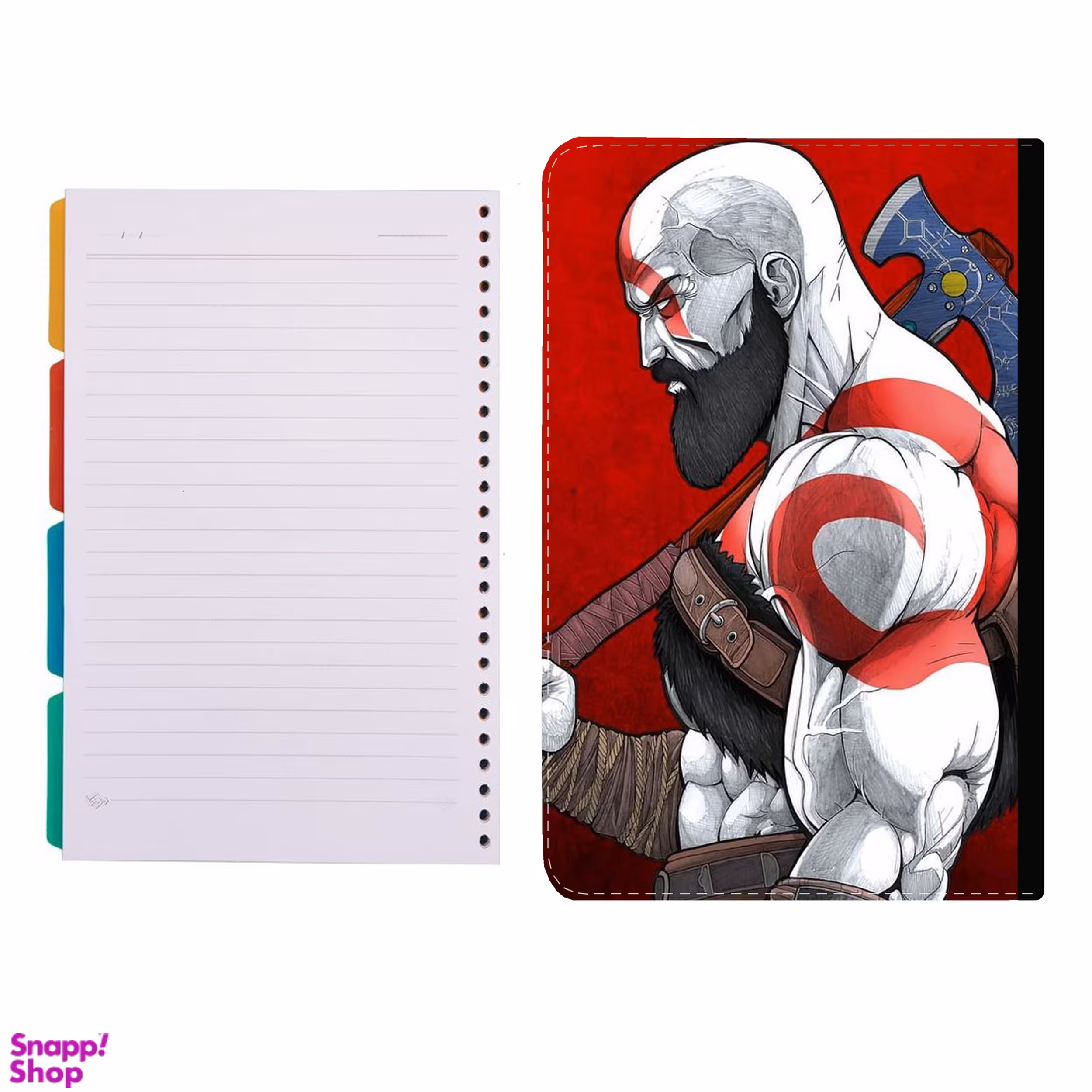 کلاسور طرح بازی god of war کد 98 به همراه کاغذ کلاسور