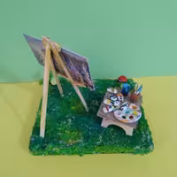 دستساز های کوچک من  وسایل کار نقاش باشی 
محصول مینیاتوری  ستاره چوبی