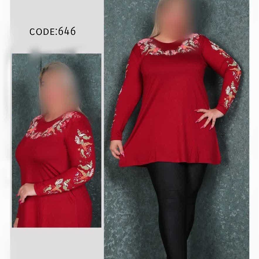 تونیک بلند قواره دار