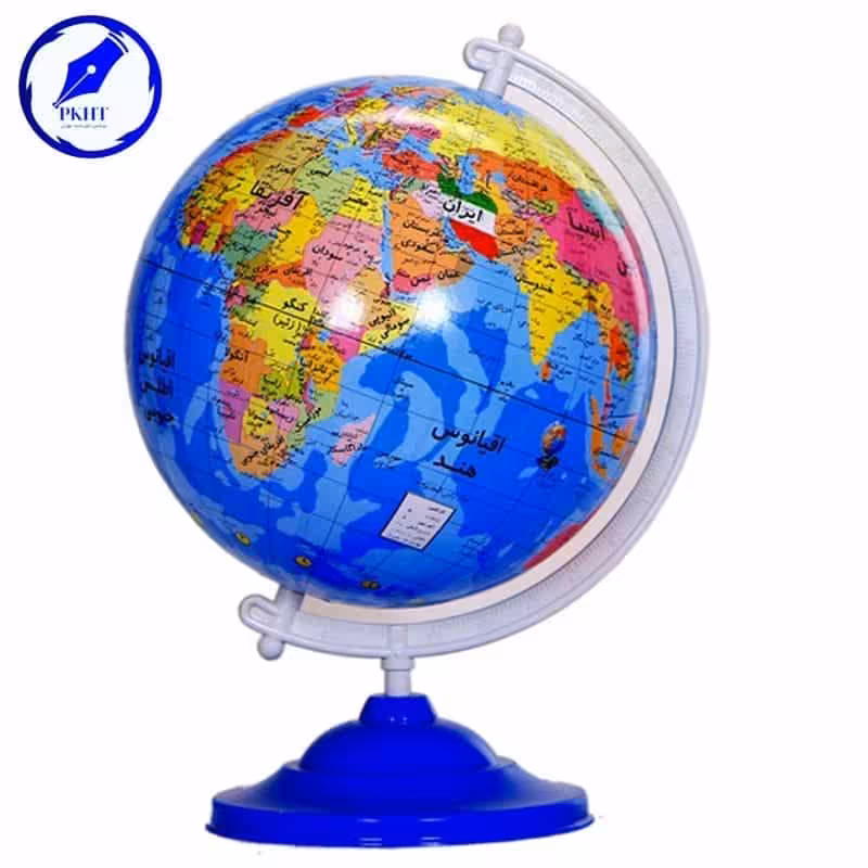کره جغرافیایی پایه پلاستیکی سایز 16 چهار عددی