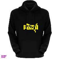 هودی مردانه مدل X1590 رنگ مشکی طرح PUMA