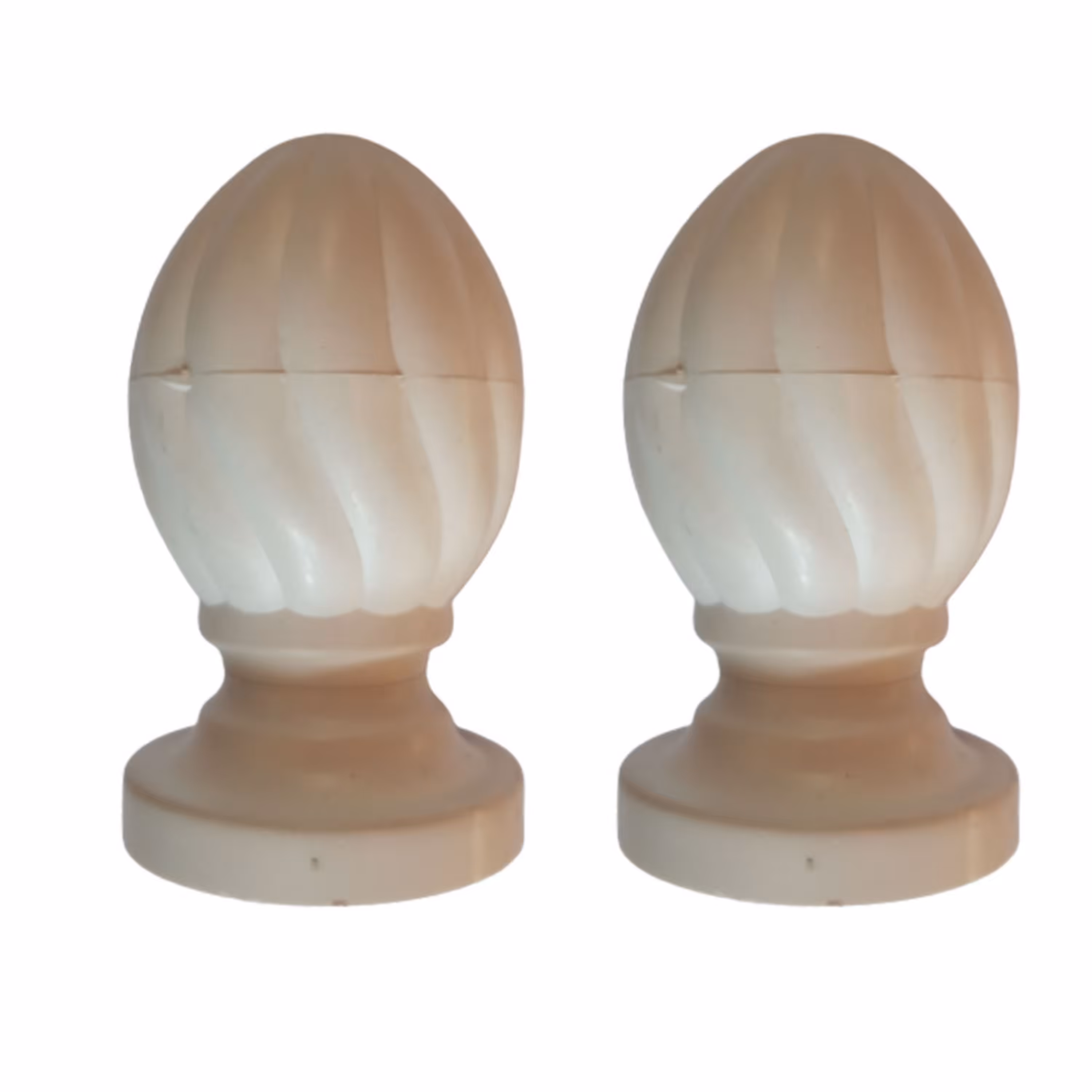 سر ستون پلاستیکی بسته دو عددی طول 12 سانتی متر