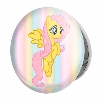 آینه جیبی خندالو طرح اسب تک شاخ پونی مدل تاشو کد 1080