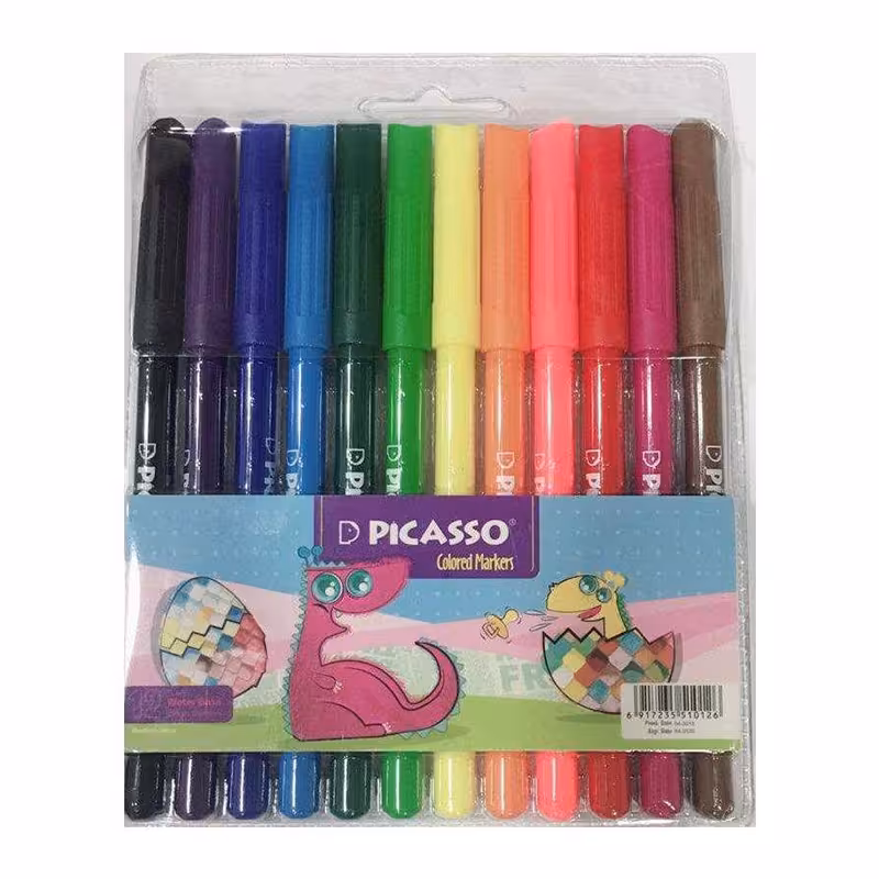 ماژیک رنگ آمیزی پیکاسو 12 رنگ مدل Fine TIP &ndash; قیمت و خرید | برایتو