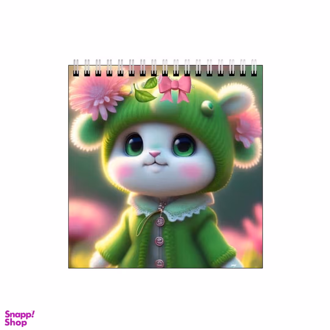 دفتر طراحی بامبیلیپ طرح خرگوش با لباس کد 4007825