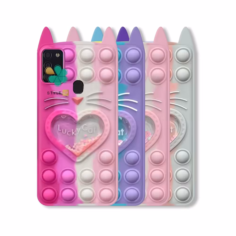 قاب فیجت گوشی سامسونگ Samsung A21s طرح Lucky Cat