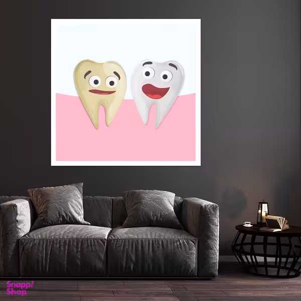 تابلو بکلیت طرح سلامت دهان و دندان مدل قاب شاسی W-S9464