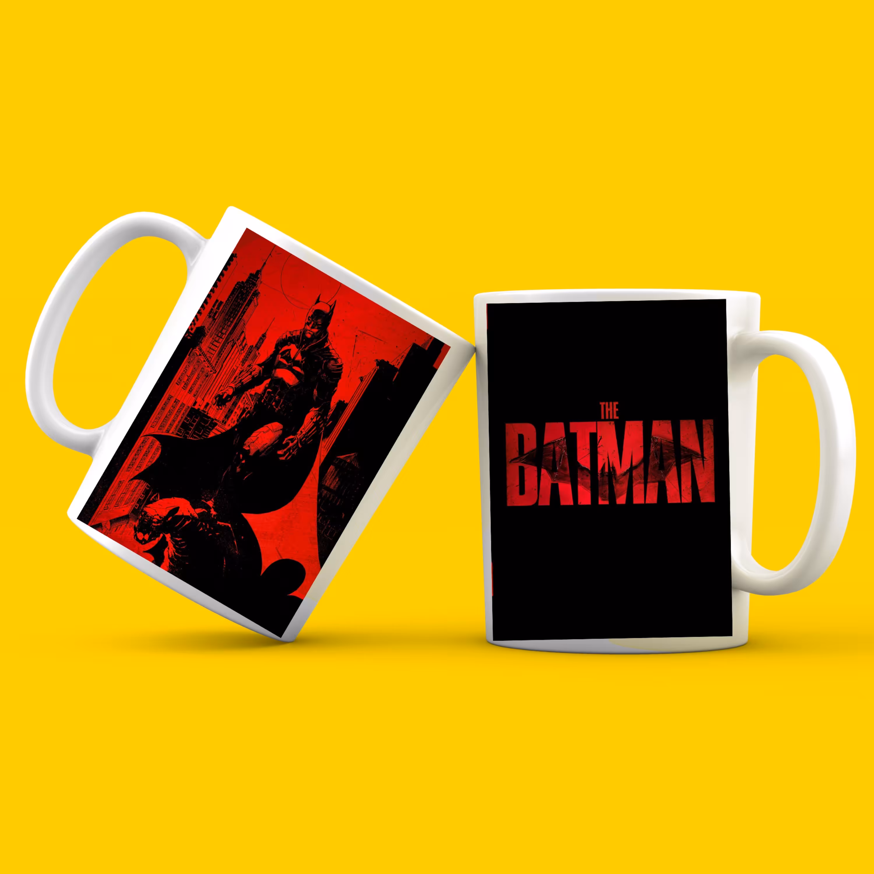 ماگ سرامیکی سفید طرح بتمن کد 08