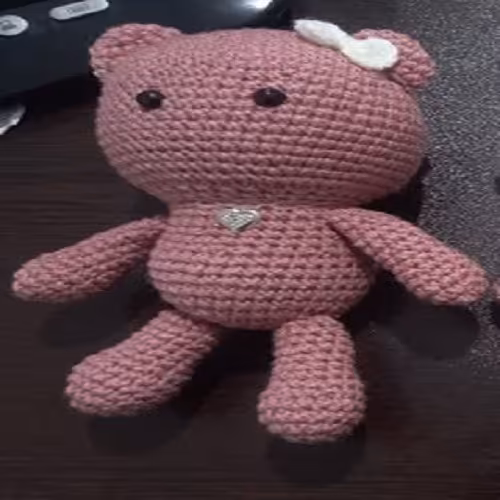 عروسک دستبافت خرس