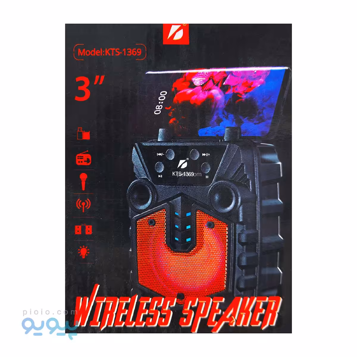 اسپیکر بلوتوثی مدل KTS-1369 تک و عمده