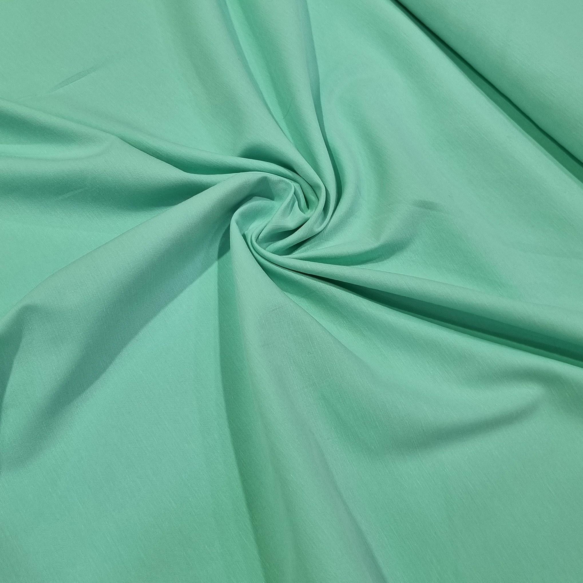 پارچه لباس کتان رنگ آبی صابونی کد ct02