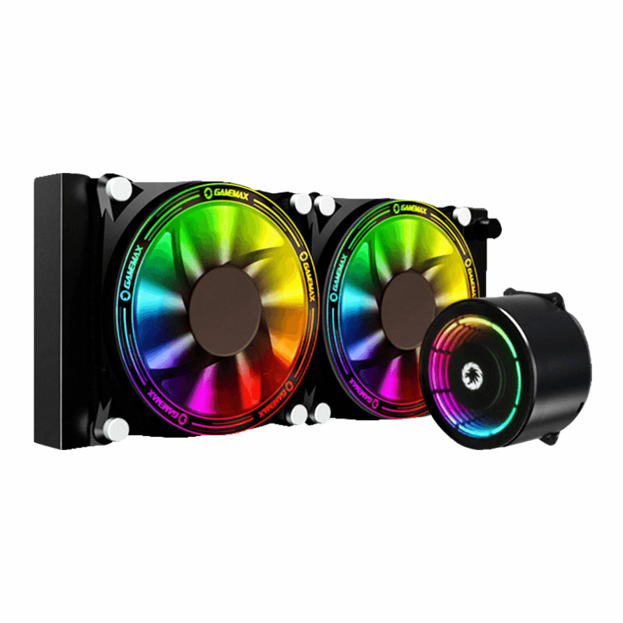 خنک کننده مایع پردازنده گیم مکس Ice Chill 240 Rainbow ARGB