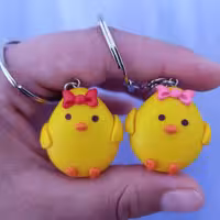 سرکلیدی جوجه از جنس خمیر پلیمری نشکن وقابل تمیز کردن 