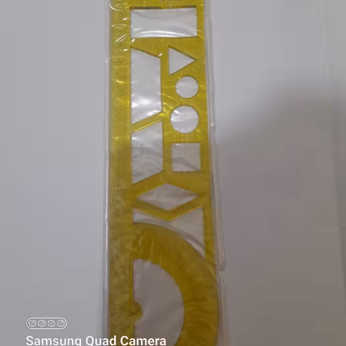 خط کش 30 سانت شابلون دار 