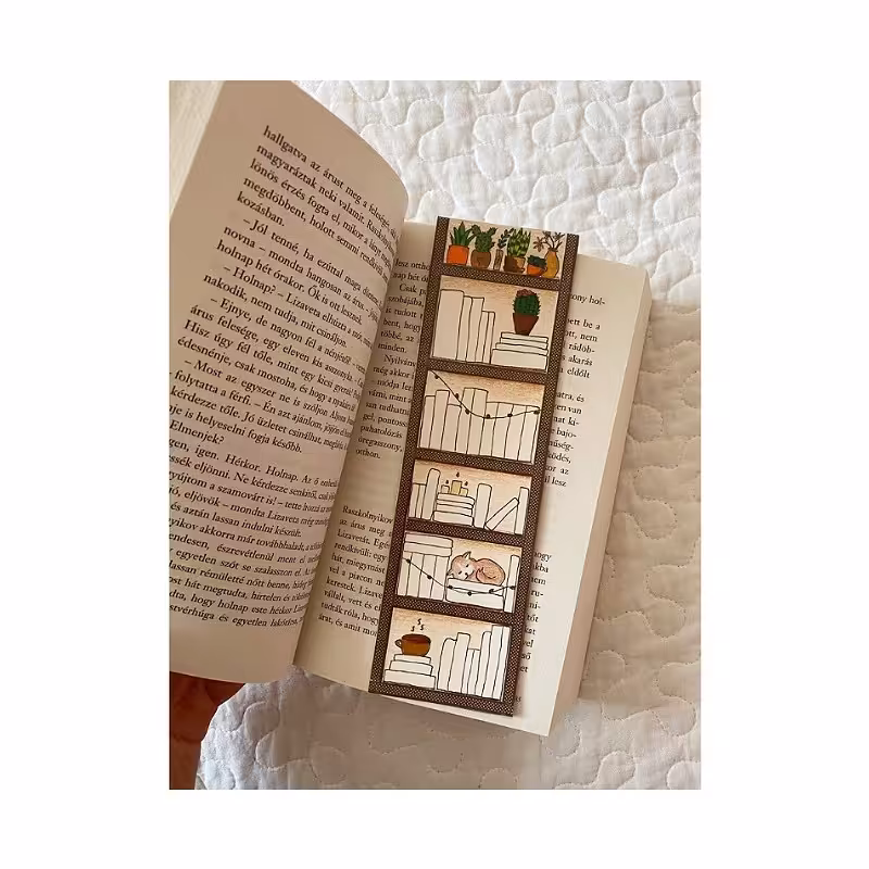 نشانک کتاب طرح کتابخونه