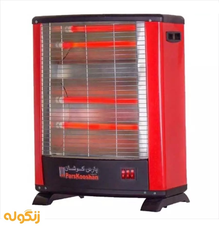 بخاری برقی 2000 وات پارس کوشان مدل پیلوت (فن دار) - زنگوله