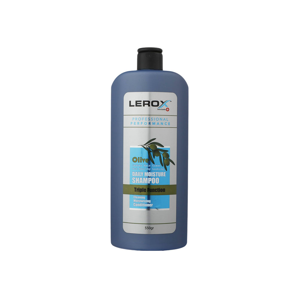 شامپو روزانه و مرطوب کننده مو لروکس حاوی عصاره زیتون 550 گرم