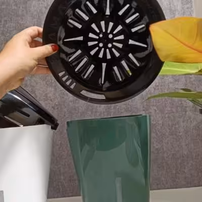 گلدان خودآبیار مخصوص هیدروپونیک سایز 22 سبز