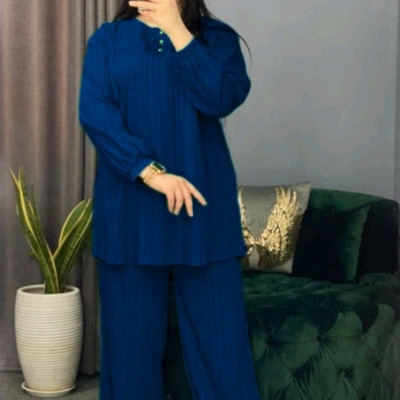 مانتو شلوار زنانه کراش مدل مارینا