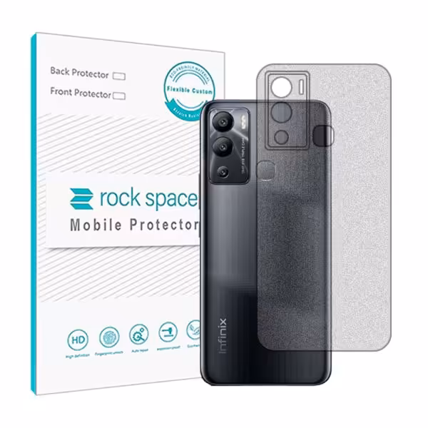 گلس محافظ پشت گوشی اینفینیکس Hot 12i مدل نانو هیدروژل مات برند راک اسپیس کد 20697S